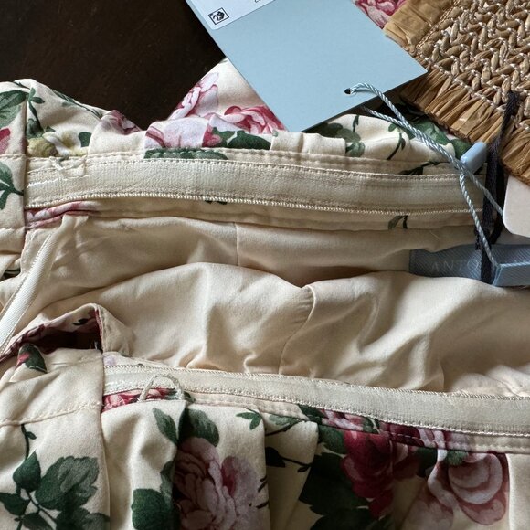 NWT Antonio Melani x The Style Bungalow | Miraflores Floral Print Puff Crop Top - Picture 7 of 15